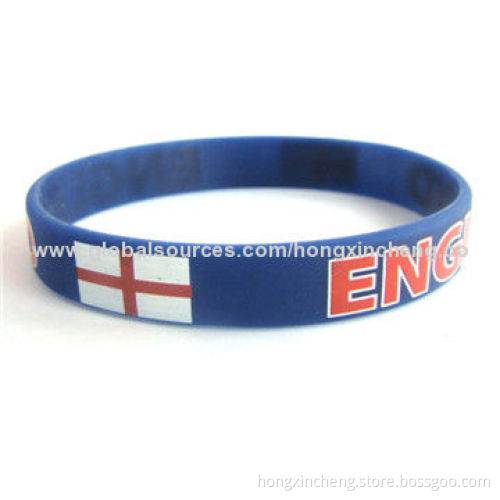 G-2014 Customized Promotional Silicone Wristbands/Bracelets, Environment-friendly
